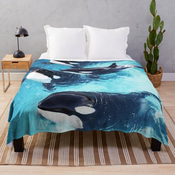 Vista previa del artículo con la obra «Ballena en el océano azul», diseñado y vendido por Jackchann.