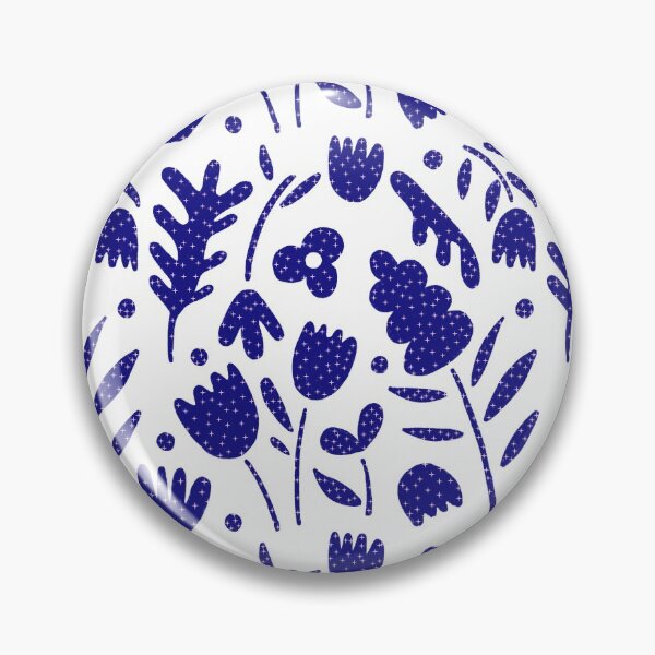 Item preview, Blue floral pattern  designed and sold by TypeOfJoy.