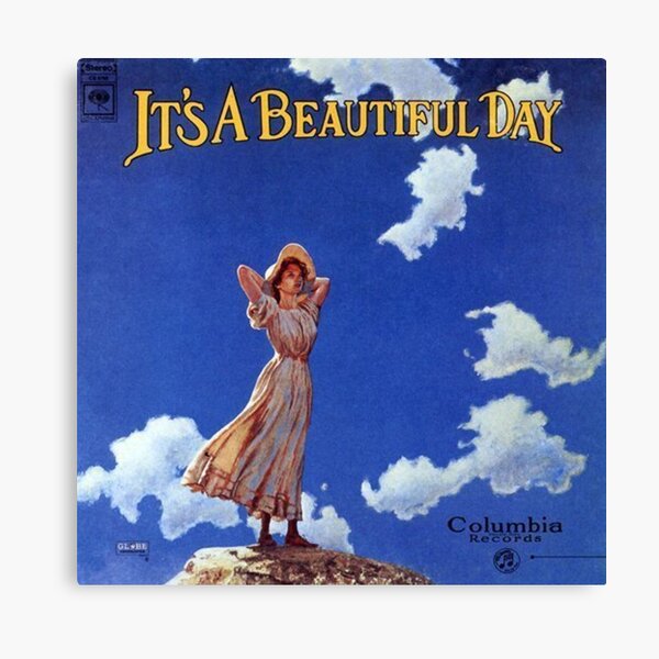 "It's a Beautiful Day Album Cover" Canvas Print for Sale by SleekMode