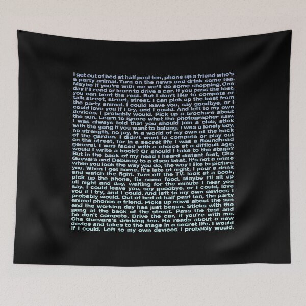 Item preview, Left to my own devices - Pet Shop Boys (lyrics) designed and sold by x1brett.