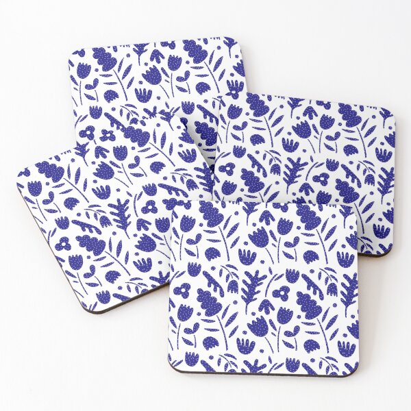 Item preview, Blue floral pattern  designed and sold by TypeOfJoy.