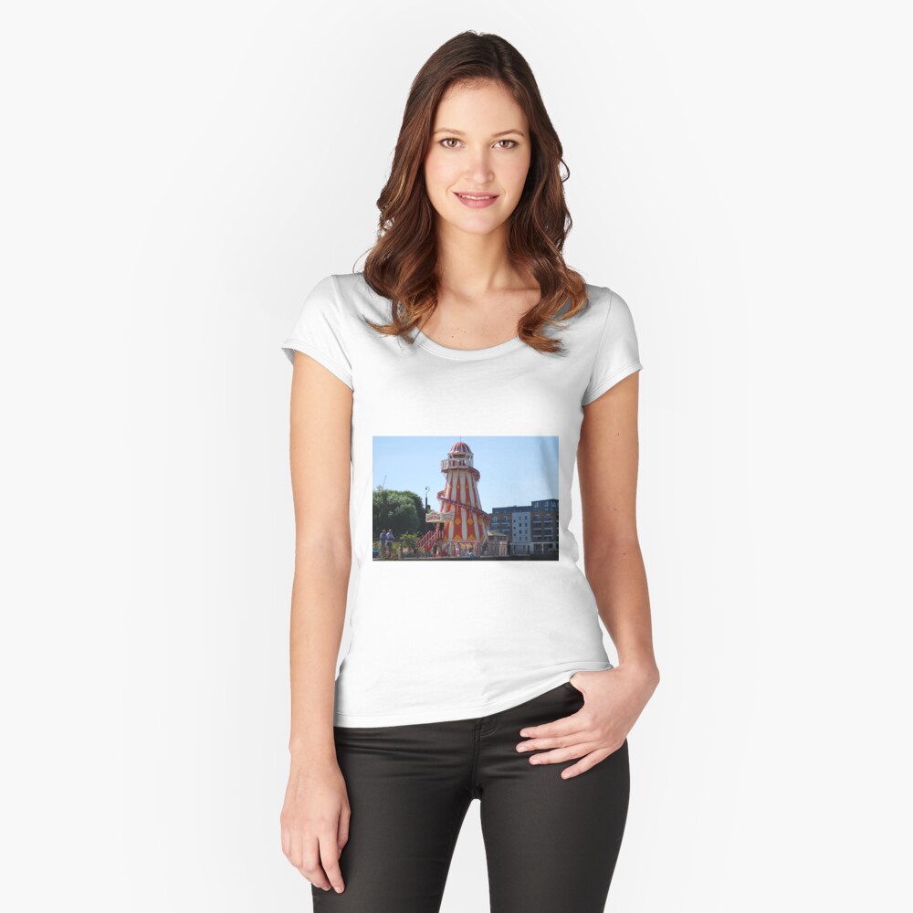 Item preview, Fitted Scoop T-Shirt designed and sold by santoshputhran.