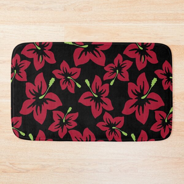 Item preview, Black With Red Hibiscus  designed and sold by FantasySkyArt.
