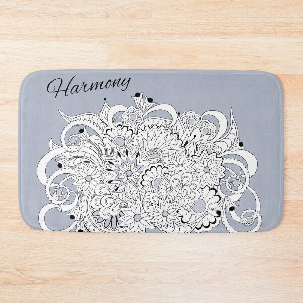 Item preview, floral tangled composition on the grey designed and sold by AlinNova.