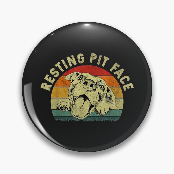 Item preview, Retro Vintage Resting Pit Face Pitbull Funny Dog Lovers Gift designed and sold by doria7fjly.