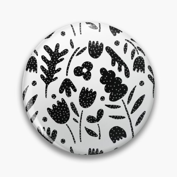 Item preview, Black floral pattern  designed and sold by TypeOfJoy.