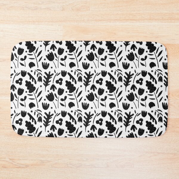 Item preview, Black floral pattern  designed and sold by TypeOfJoy.