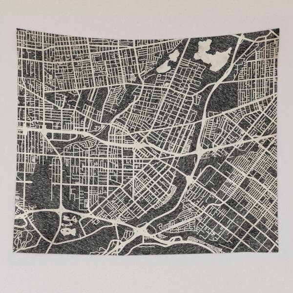 Item preview, El Monte map California Ink lines designed and sold by InkMaps.