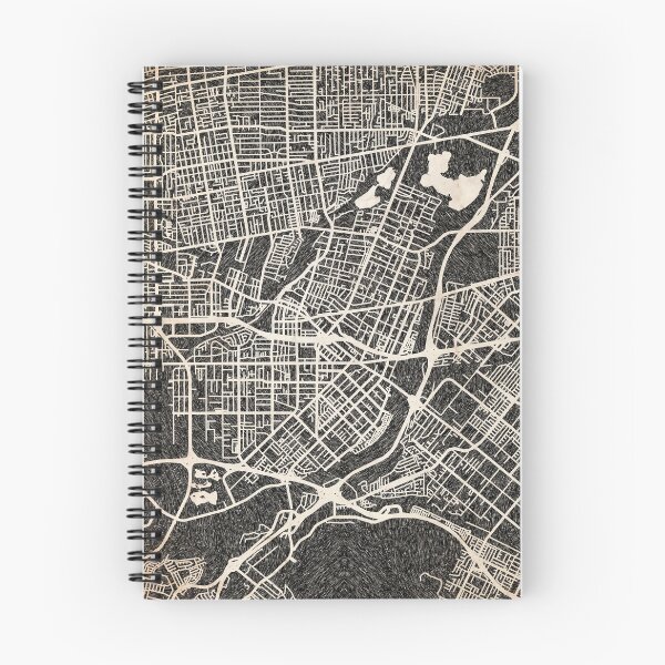 Item preview, El Monte map California Ink lines 2 designed and sold by InkMaps.