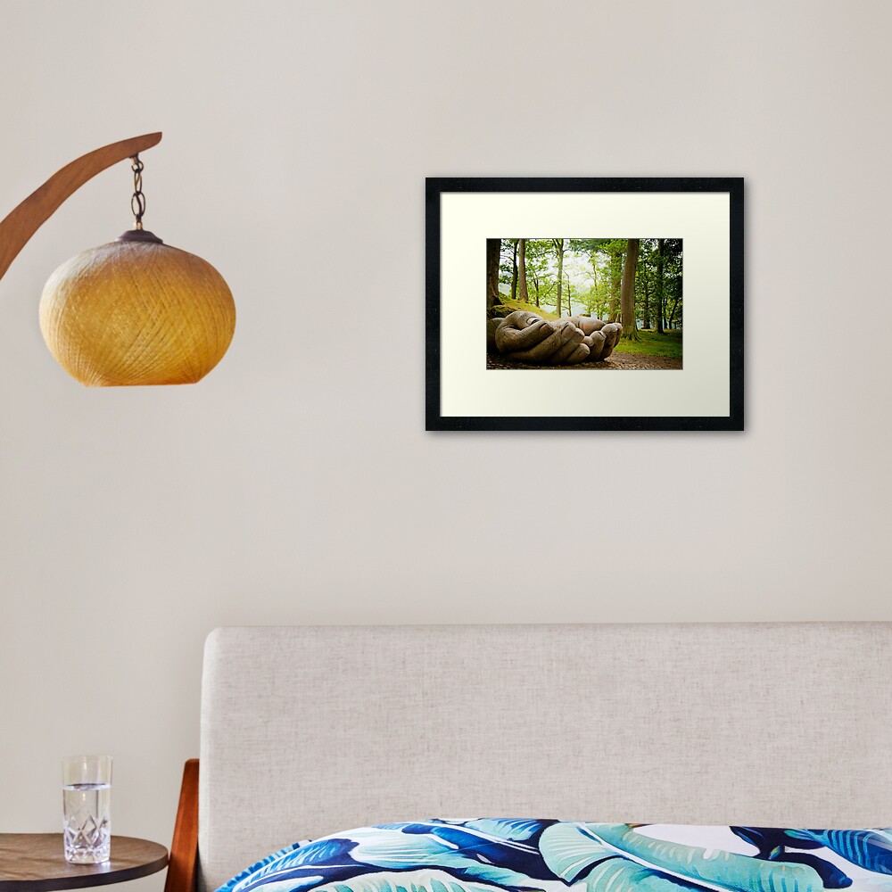 IN GOOD HANDS Framed Art Print