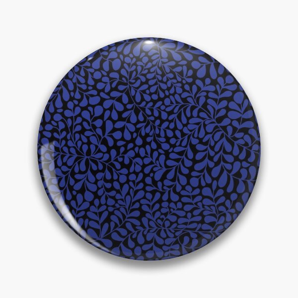 Item preview, Ivy Doodle Blue on Black designed and sold by AxeLeon Patterns.