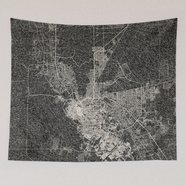 Item preview, El Paso map Texas Ink lines designed and sold by InkMaps.
