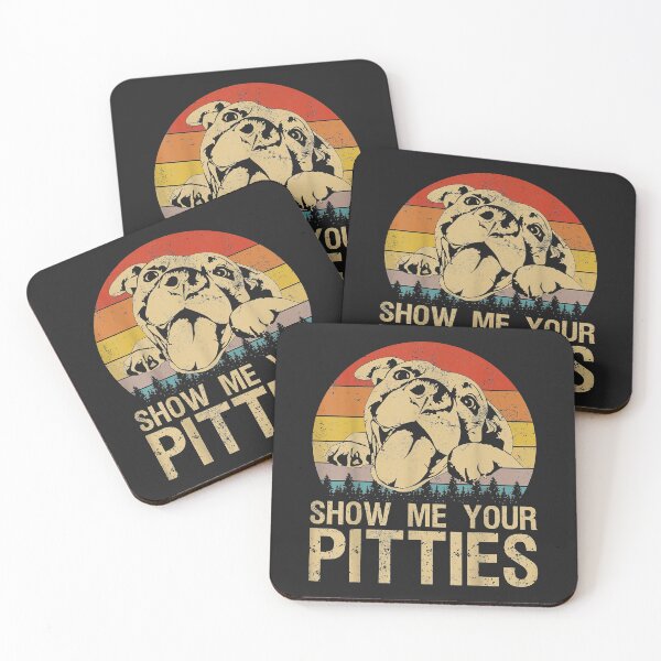 Item preview, Show Me Your Pitties Funny Pitbull Dog Lovers Retro Vintage designed and sold by doria7fjly.
