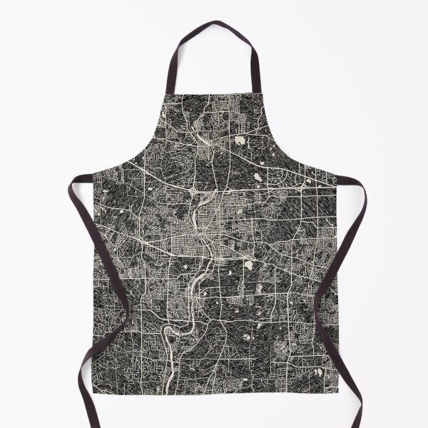 Item preview, Elgin map Illinois Ink lines designed and sold by InkMaps.