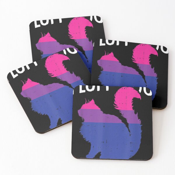 Item preview, Fluff You You Fluffin Fluff Bisexual Pride Cat LGBT-Q Ally designed and sold by KurtHolt.