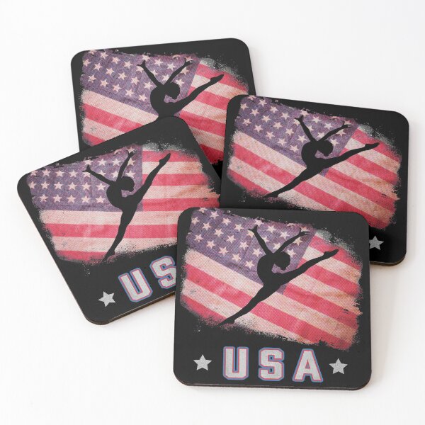 Item preview, USA American Flag Gymnastics Team Stars and Stripes USA Gymnast designed and sold by Rixta82.