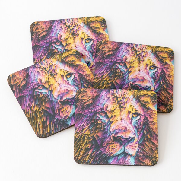 Item preview, Lion Pixel sort art / Glitch art designed and sold by Kavurmija.