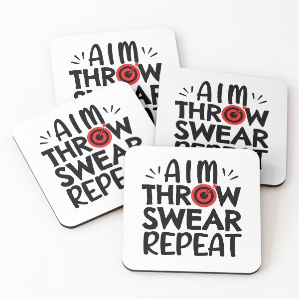 Item preview, Aim. Throw. Swear. Repeat designed and sold by TheGreenGoat.