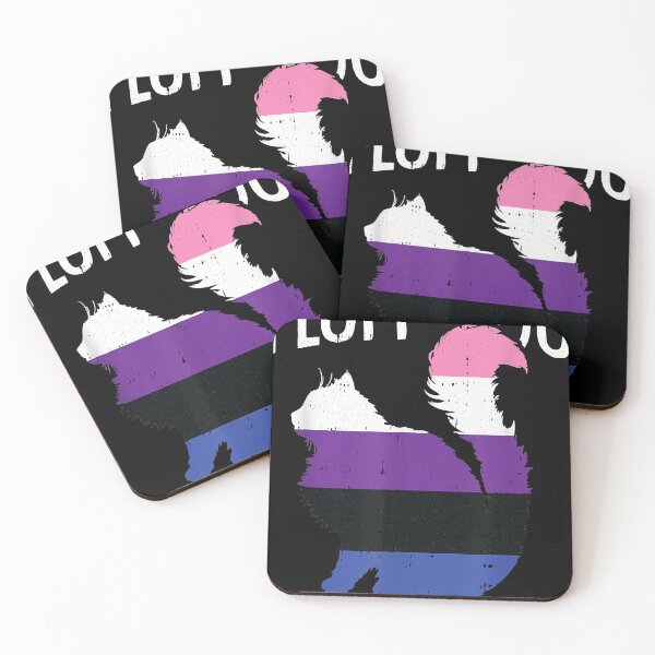 Item preview, Fluff You You Fluffin Fluff Gender-Fluid Pride Cat LGBT-Q designed and sold by KurtHolt.