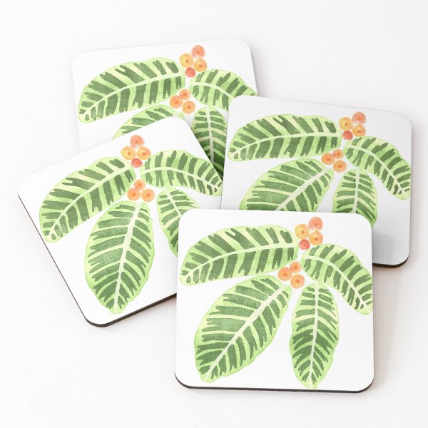 Item preview, Green leaves watercolor art print designed and sold by Meennieartwork.