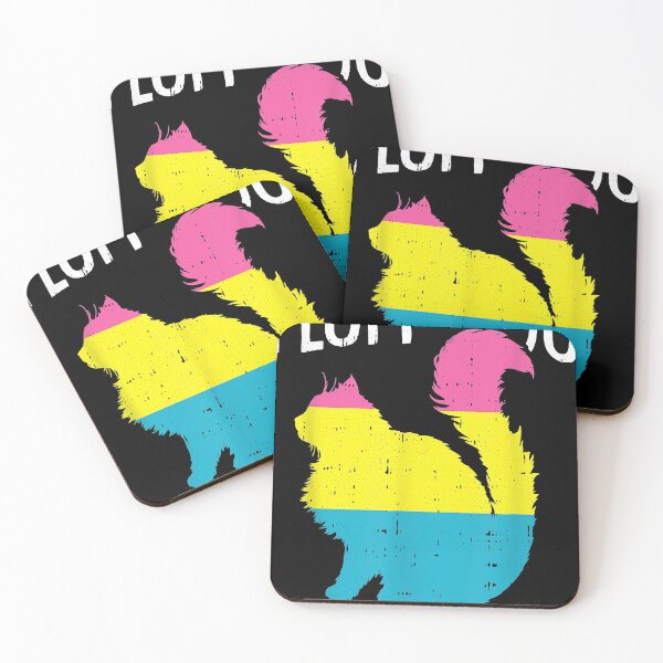 Item preview, Fluff You You Fluffin Fluff Pan-sexual Pride Cat LGBT-Q Ally designed and sold by KurtHolt.