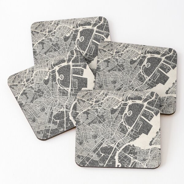 Item preview, Elizabeth map New Jersey Ink lines designed and sold by InkMaps.