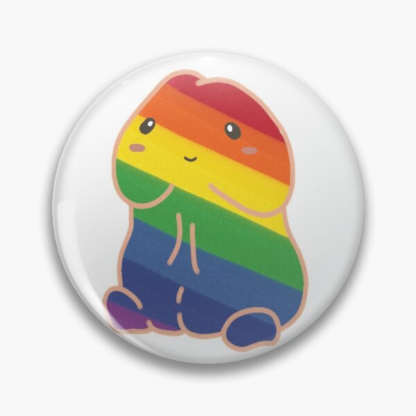 Item preview, Pride Rainbow Colorful Kawaii Penis Dick designed and sold by NamColors.