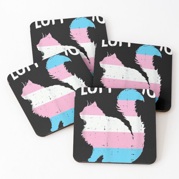 Item preview, Fluff You You Fluffin Fluff Trans-gender Pride Cat LGBT-Q designed and sold by KurtHolt.