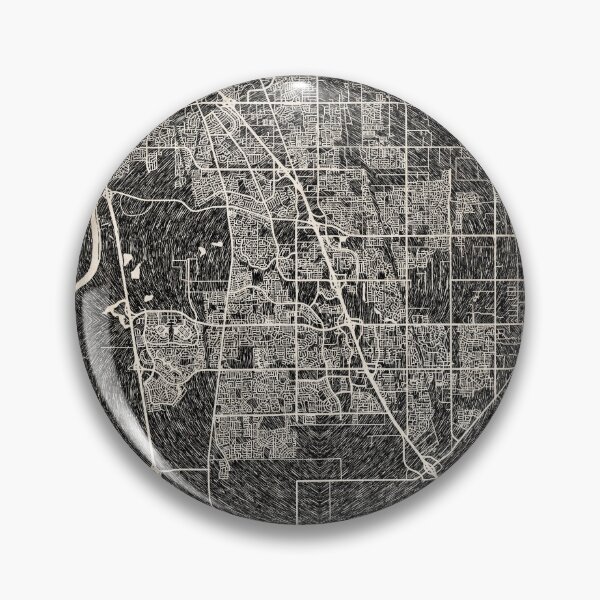 Item preview, Elk Grove map California Ink lines 2 designed and sold by InkMaps.