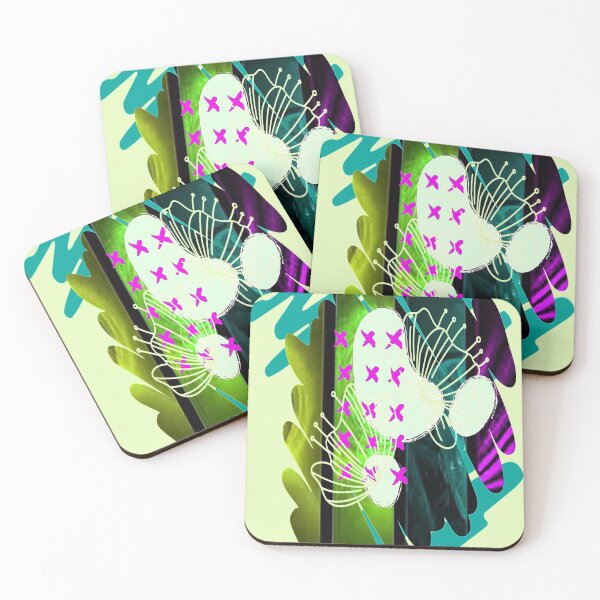 Item preview,  Botanical Abstraction Bold and colorful,nr 2, Graphic Psychedelic Abstract Art, Inspired by Nature-floral abstract art designed and sold by Adri Barnard.