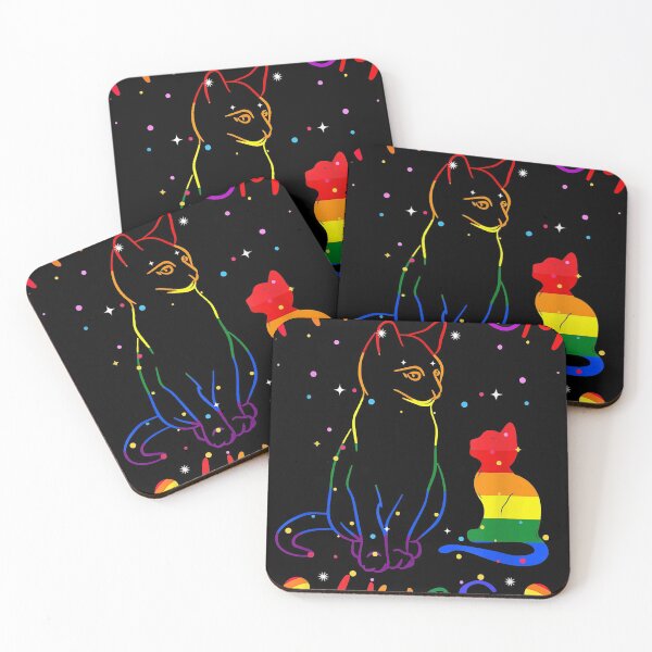 Item preview, Free Mom Hugs - LGBT Cat Gay Pride Rainbow designed and sold by KurtHolt.