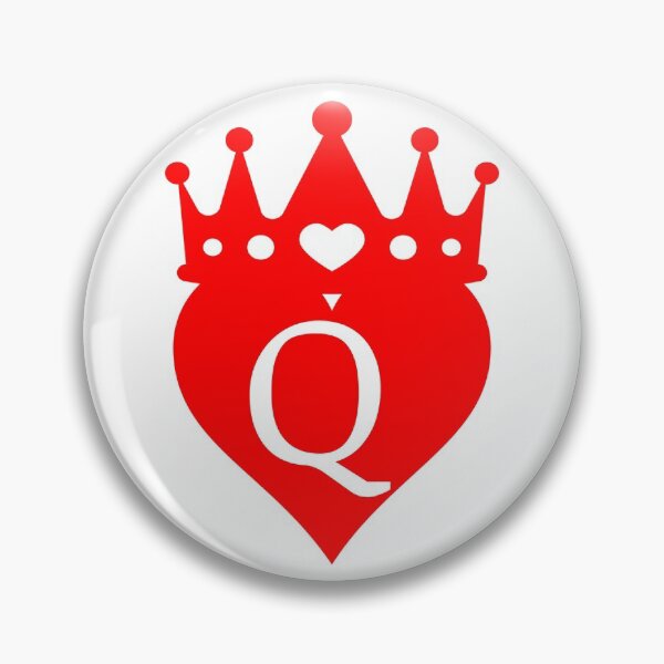Item preview, crowned red heart with letter Q designed and sold by ronaldsonou.