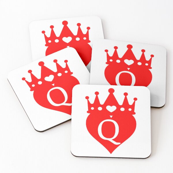 Item preview, crowned red heart with letter Q designed and sold by ronaldsonou.