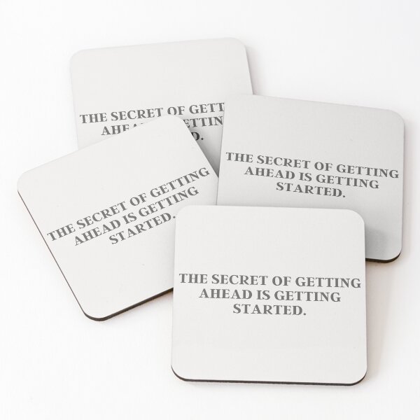 Item preview, The Secret Of Getting Ahead Is Getting Started | Advice, Quote designed and sold by QShore.