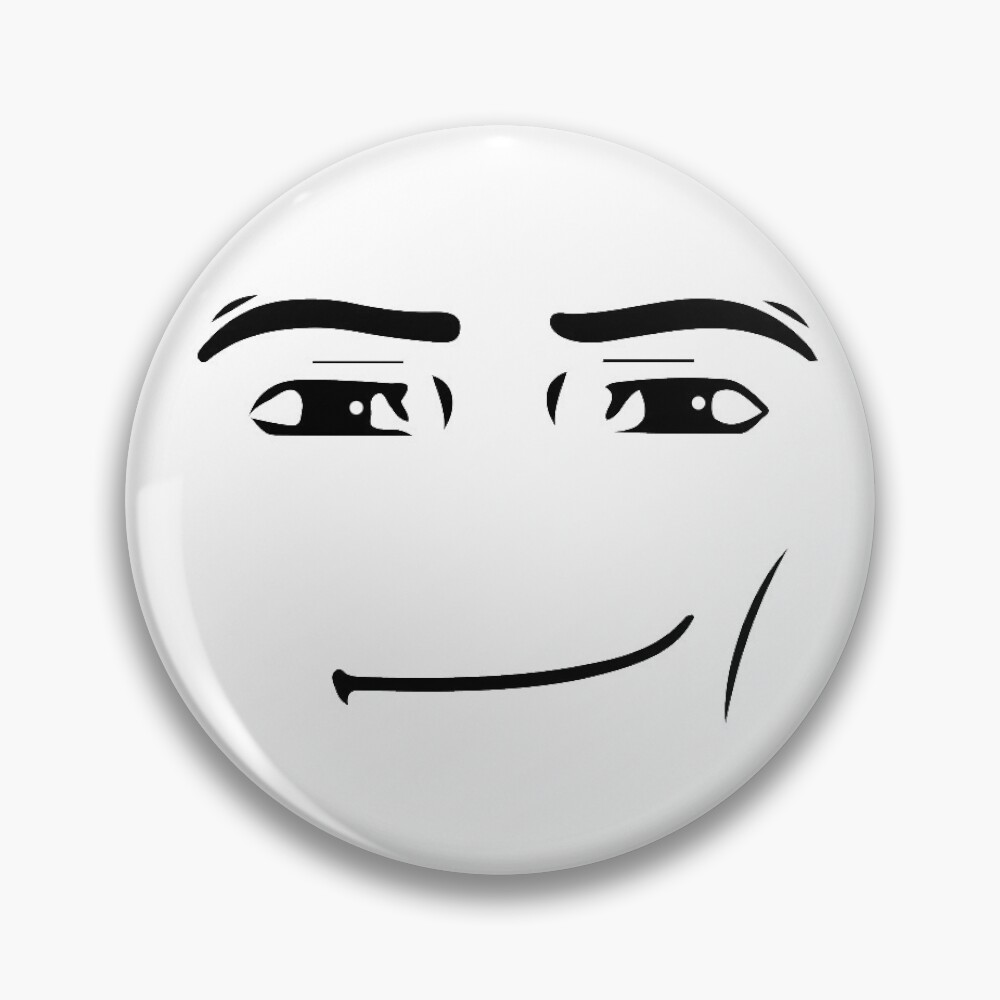 Roblox Man Face Pins and Buttons for Sale