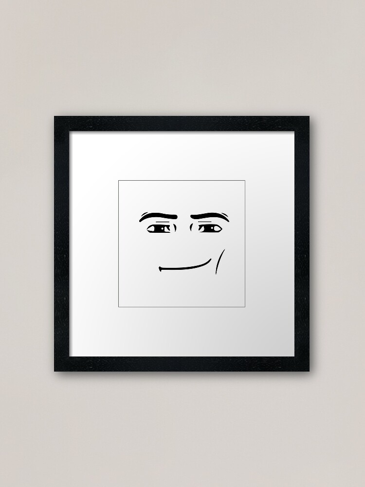 roblox man face | Art Print