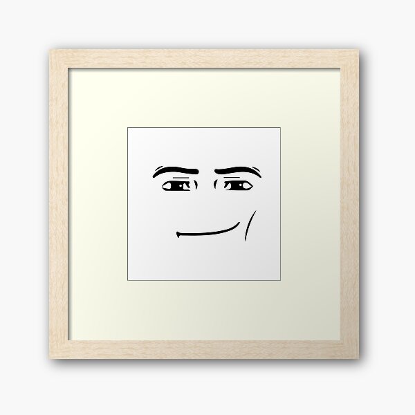 Roblox Man Face Wall Art for Sale