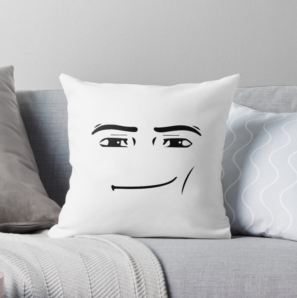 Spun Polyester Square Pillow Roblox Face Pillow / Meme 