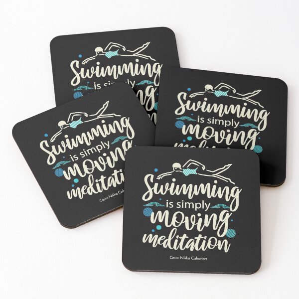 Item preview, Swimming is simply moving mediatio designed and sold by FlinArt.