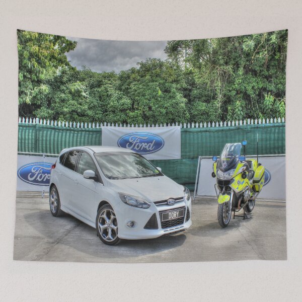 Item preview, Ford Focus and Police Bike designed and sold by Vicki Spindler (VHS Photography).
