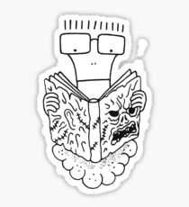MILO GOES TO EVIL DEAD COLLEGE Sticker