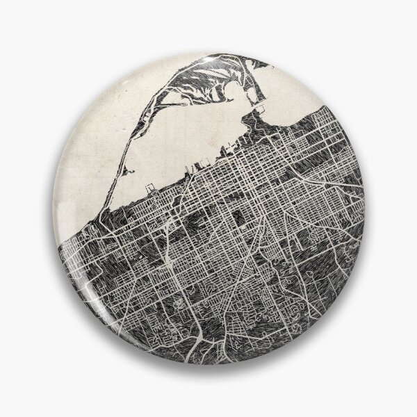 Item preview, Erie map Pennsylvania ink lines designed and sold by InkMaps.