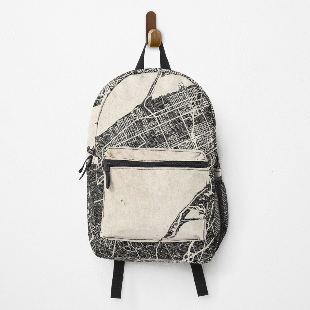 Vista previa del artículo con la obra «Mochila», diseñado y vendido por InkMaps.