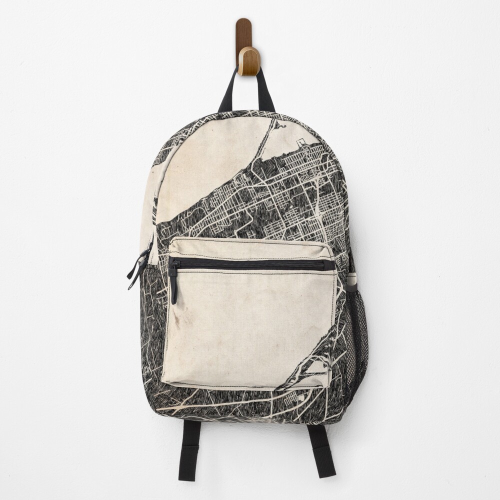 Vista previa del artículo con la obra «Mochila», diseñado y vendido por InkMaps.