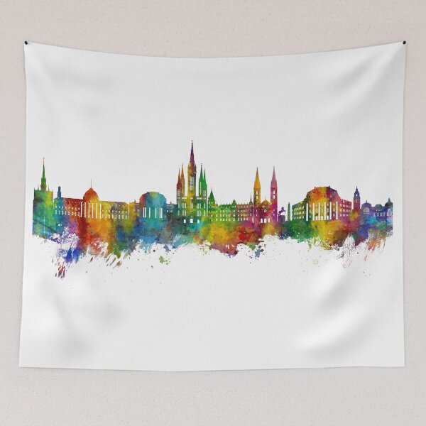Item preview, Wiesbaden Germany Skyline designed and sold by ArtPrints.