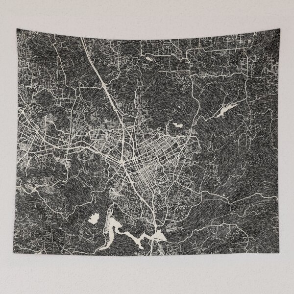 Item preview, Escondido map California Ink lines designed and sold by InkMaps.