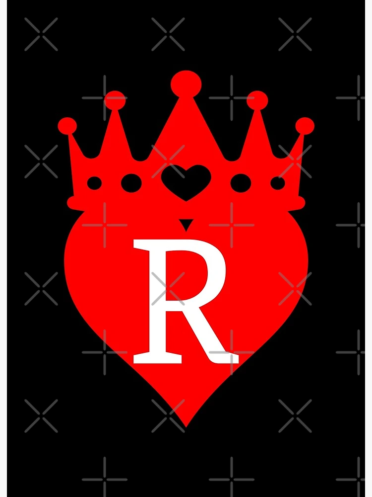 Your Love is King Phrase With RED Heart & Crown Clip Art 