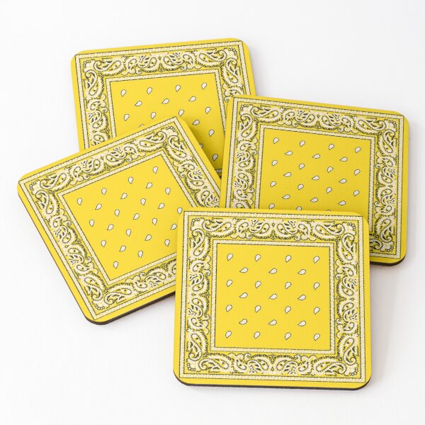 Item preview, Yellow Bandana Print designed and sold by thebandanastore.