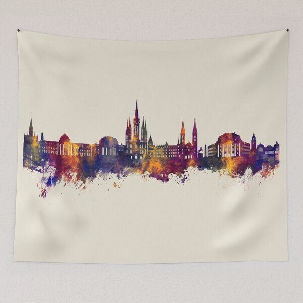 Item preview, Wiesbaden Germany Skyline designed and sold by ArtPrints.