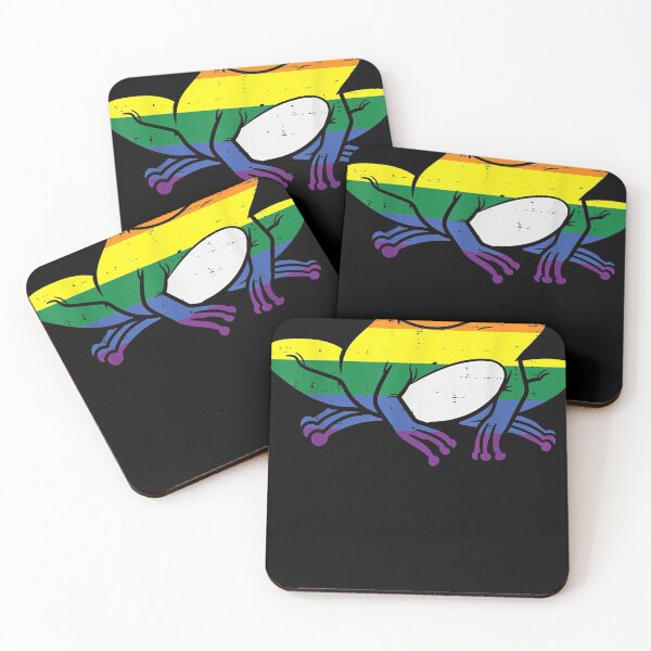 Item preview, Rana Animal LGBTQ Bandera del arco iris Orgullo gay Aliado Hombres Mujeres designed and sold by KurtHolt.